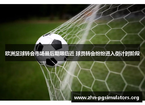 欧洲足球转会市场最后期限临近 球员转会纷纷进入倒计时阶段 欧洲足球转会市场最后期限临近 球员转会纷纷进入倒计时阶段